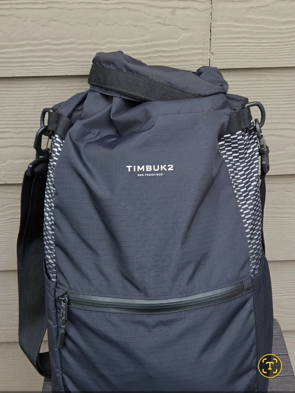 Timbuk2 Lightweight Pannier Bag Jet Black Commuter Messenger Backpack Waterproof